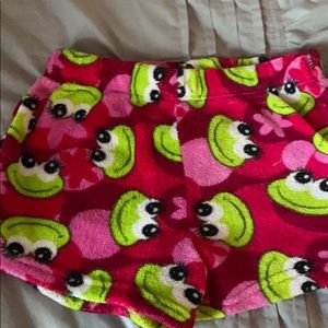 frog pajama shorts